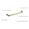 Kibi Circular 18-Inch Stainless Steel Grab Bar - Brushed Gold KGB1018BG - alternate 7
